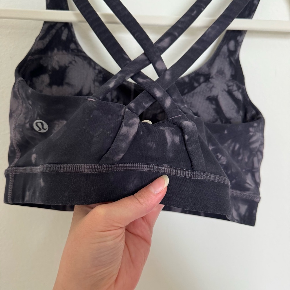 Lululemon Athletica Energy Bra Shibori in Grey Black Night - Picture 7 of 7